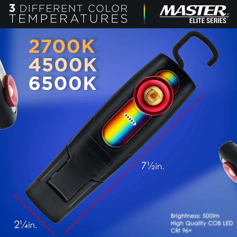 LED Color Matching Light 500 Lumen Handheld Work Tool For Exact Paint Color Match, replicates natural sunlight, 7.5 inch size