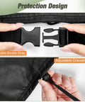 Close-up of buckle strap and drawstring on Waterproof Hammock Chair Stand Cover For 41L By 55W By 72H Swing Stands