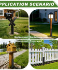 4 Pack Fence Post Repair Kit With 3mm Thick 11 Gauge Galvanized Steel Anchors And 33.6 Inch Heavy Duty H Shape Ground Spikes for posts