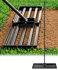 Lawn Leveling Rake 30 Inch Wide Plate For Quick Yard Smoothing, Pro Grade Heavy Duty Ground Leveler