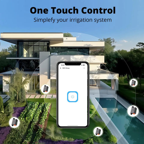 Zigbee Sprinkler Timer With Gateway Required, Smart Irrigation Controller With Alexa And Google Home Voice Control app interface