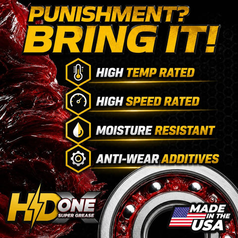 Heavy Duty High Temperature Bearing Grease For Toro And Exmark Mowers That Beats The Heat On Overworked Spindles And Shuts Out Grime And Humidity In A Battle Ready Two Pack For No Hassle Mowing Days with high temp and moisture resistant features.