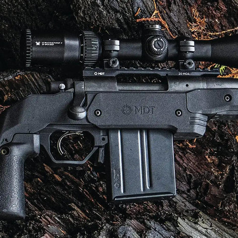Winchester XPR SA 20 MOA Pick Rail Gun Stock Accessory Black for long range precision builds, mounted on rifle