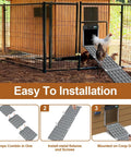Adjustable Chicken Coop Ramp With Waterproof Non Slip Design And Easy To Clean Ladder For Poultry With Limited Mobility