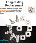 Heavy Duty Dryer Terminal Block Screw Kit Replaces 279393D 279393VP AP3020386 For Whirlpool Kenmore Dryers Pack Of 3 metal screws and nuts