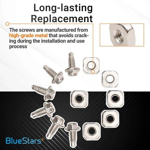 Heavy Duty Dryer Terminal Block Screw Kit Replaces 279393D 279393VP AP3020386 For Whirlpool Kenmore Dryers Pack Of 3 metal screws and nuts