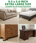 Extra Large Furniture Sliders For Carpet And Hardwood Floors 9.5 Inch Heavy Duty Reusable Moving Pads under sofa and bed
