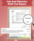 RoHS test report for clear edge protectors for baby proofing, product passed safety standards, conclusion highlighted