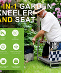 Best Bang For Your Buck Ultimate Garden Kneeler And Seat With Wider 10.2 Inch Pad And 1.6 Inch Thick EVA Foam shown in use on lawn.
