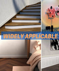 Flexible Peel And Stick Wall Base Molding Rubber Baseboard Trim in home setting, stairs, office, and nursery, creamy white color.