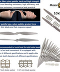 Glass fiber nylon paddle for All In One Ready To Build RC Airplane Kit With A2212 KV1000 Motor 30A ESC Four Servos Two Propellers
