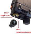 BNC Female To SMA Female Adapter For HAM Radios 144 And 430 MHz Handheld Antenna Black 13x20mm 3 Pack Compact RF Connector