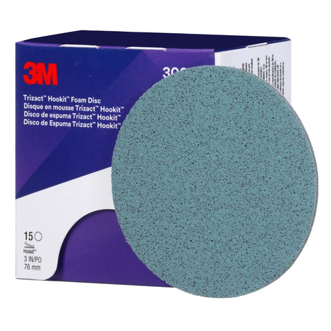 Trizact Hookit Foam Disc P5000 3 Inch Blue Pack Of 15 For Perfect It Paint Finishing System Delivers Fast Cut With Smooth Finish