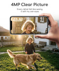 4MP Wireless Outdoor Security Camera Solar Powered No Subscription PIR Detection 2.5K Color Night Vision Wide Area Coverage.