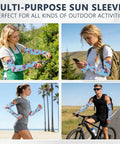 Stay Fresh With These Dope Cooling Arm Sleeves shielding bold tattoo ink during outdoor activities in sunny locations.