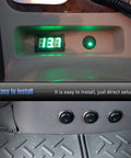 Round LED Toggle Switch 12V Car Truck Rocker On Off Control With 2 Pole SPST Design, 20A DC Circuit, green indicator