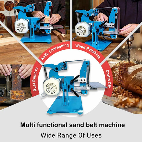 Absolute Pro Level Belt Sander And Buffer Motor With Brushless Technology For Stepless Speed Adjustment Heavy Duty wood polishing and knife sharpening machine.