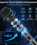 Wireless Karaoke Microphone Set With Rechargeable Bluetooth 5.3 Microphones And Receiver, sound enhancement features