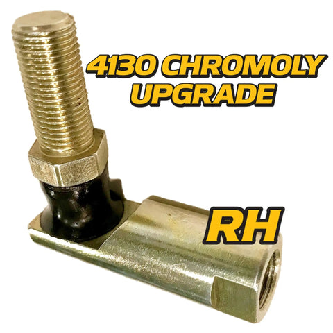 Heavy Duty Steering Ball Joint End 2 Pack For Cub Cadet Steering Linkage Crimped End 4130 Steel Zinc Yellow Coated Rust Resistant Fits 2130 Through 2176 LT GT Series, 4130 chromoly RH threaded end