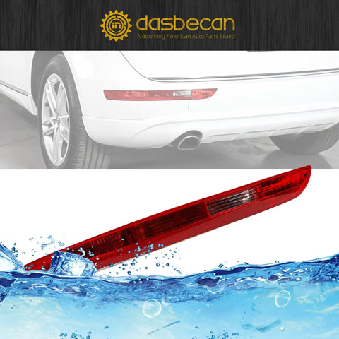 Left Driver Side Rear Bumper Tail Light Fog Lamp For Audi Q5 2009 2016 Replacement 8R0945095B with Clear Red Lens