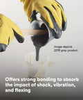 Person pouring Epoxy Adhesive 2216 Part B/A into a clear cup, showcasing the translucent high-performance heat-resistant bond.