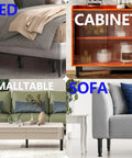 Level Up Your Bed Frame Game With Heavy Duty Adjustable Support Legs under bed, small table, cabinet, sofa for stability.