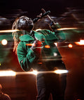 Musician performing with ghosting and motion blur using Handheld 100mm Double-Sided Prism Filter For Ghosting, Stretching, Motion Blur