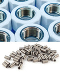 50 Pieces M10x1.25 Helical Stainless Steel Threaded Inserts With Locking Wire Anti Loosening Sleeves for metal and wood