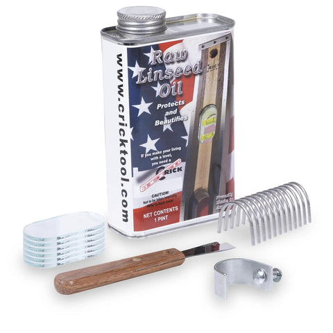 Masonry Level Care Kit To Keep Your Level In Top Shape With 6 Lenses 12 Lens Caps Cap Removal Tool Linseed Oil And Hanging Hook Assembled In USA Ships Fast: 1 pint oil, caps, tool