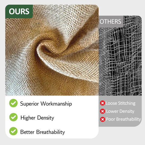 40 Inch Wide Burlap Fabric Roll By The Yard Natural Jute Garden Material For DIY Crafts And Outdoor Projects A Workhorse comparison with density and breathability