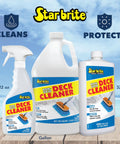 Star brite Non Skid Boat Deck Cleaner And Protectant With UV Shield No Scrub Needed 1 Gallon bottles on deck background