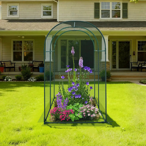 Windproof Crop Cage Tent With Zippered Door For Garden Beds No Fuss Setup Outdoor Plant Protection Netting Tall 5.9 X 2.98 X 4.9 Feet Frame Cover For Vegetables Fruits And Flowers On Patio Or Lawn