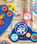 Space Gear STEM Toy Set For Ages 3 And Up With Electric Drive System, 30 Piece Educational Construction Toys, space-themed gears