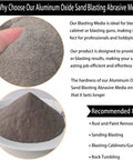 Six Pounds Of 100 Grit Aluminum Oxide Sand Blasting Abrasive Media For Cabinets And Guns, Virgin Brown Pro Grade Material