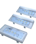 3 Pack Refrigerator LED Light Set with Tapered Lens for Fridge and Freezer Includes Two Secondary Lights and One Main Ceiling Light