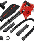 M18 Battery Compatible Cordless Leaf Blower With Brushless Motor, 6 Variable Speeds Up To 180 MPH, 2 In 1 Blower And Vacuum, accessories