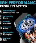 Internal view of the brushless motor in the Brushless Cordless Reciprocating Saw With 3 Variable Speeds 0 To 3500 RPM.