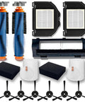 Matrix Robot Vacuum Replacement Parts Kit For RV2310AE RV2320S RV2300S, 15 Piece Bundle With 2 Main Brushes 6 Side Brushes 2 HEPA Filters 2 Sponge Filters 2 Foam And Felt Filters For Deep Cleaning And Optimal Performance.