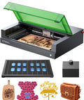 10W Laser Engraver With Air Assist And Honeycomb Bed For Wood And Metal, Desktop Class 1 Safety Laser Engraver with projects