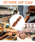 Espresso Portafilter Handle Replacement For Coffee Machines 5.9 Inch Wooden Grip Italian M10 Compatible ergonomic design images
