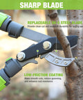 Extendable Anvil Lopper For Gardening With 25 To 37 Inch Reach, Cuts Branches Up To 1.6 Inches, Heavy Duty Pruning Shear Close-up