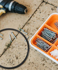 Need A Fresh Start For Broken Sealers With This Heavy Duty 2 Pack Black Rubber Drive Belt on a work surface with screws.