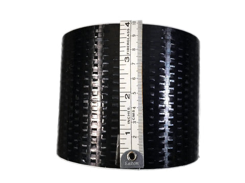 Mobile Home Belly Pan Flex Patch Repair Tape 4 Inch Wide 32 Point 8 Feet Per Roll Pack Of 3 Easy Peel Backer Premium Grade Works On Plastic Woven Bottoms Not For Cardboard Bottoms with ruler for scale