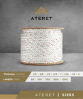 Half Inch Poly Dacron Rope 150 Feet Twisted 3 Strand With Polyolefin Core Multipurpose Heavy Duty Polyester Bull Rope