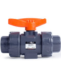 1 Inch PVC True Union Ball Valve With Full Port And Glue On Socket, 200 PSI At 73F, EPDM O Rings And PTFE Seats, Reversible Flow