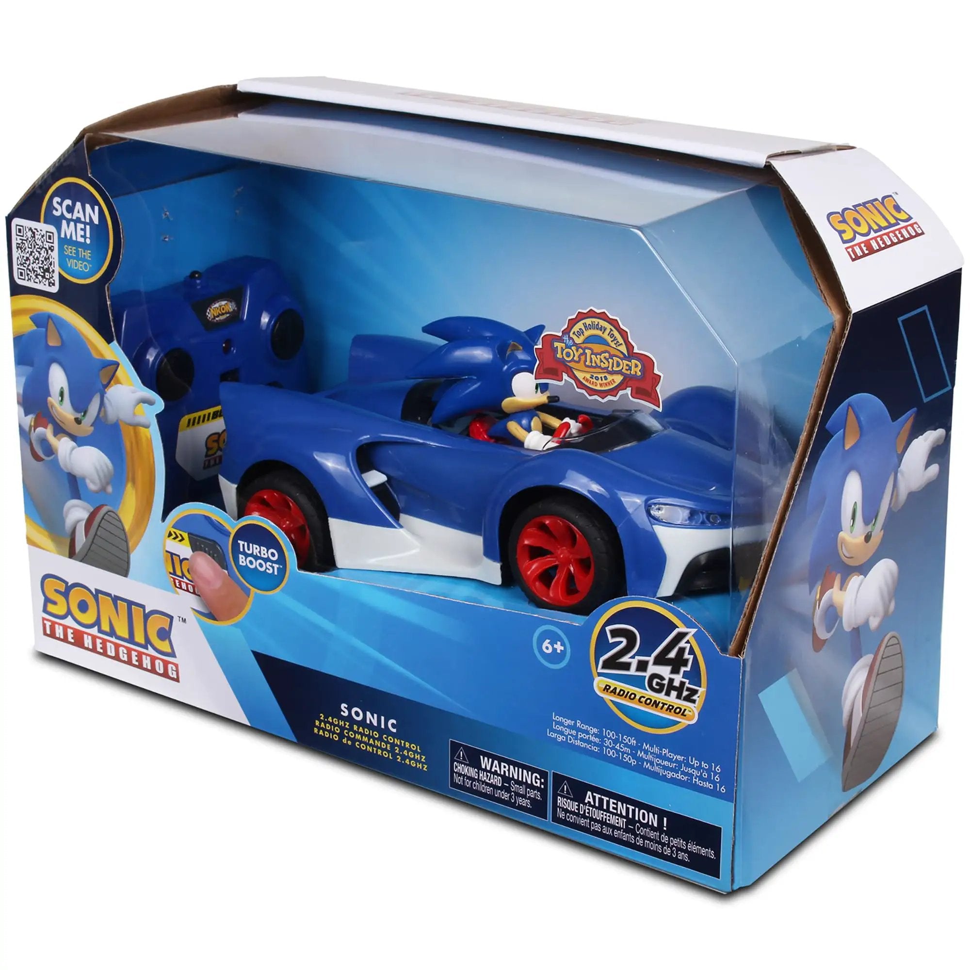 Sonic The Hedgehog RC Car With Turbo Boost, 2.4GHz