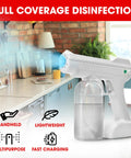 Smooth Operator Handheld Electric Steam Gun Rechargeable Fogger And Vaporizer With Large Bottle for Home Office disinfection in kitchen.