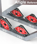 Six Magnet Welding Set With 2x25Lb 2x50Lb 2x75Lb Arrow Holder showing 45 90 135 degree angles