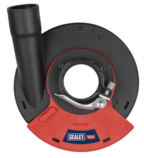 Adjustable Angle Grinder Dust Shroud With Swivel Hose Hookup And Slick Edge Guard Fits 115 To 125 Mm Tools for concrete cutting and sanding.