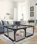 50x50 Inch Baby Playpen Play Yard Indoor Outdoor Gate For Toddlers And Babies, All View Mesh Design, Waterproof Oxford Cloth